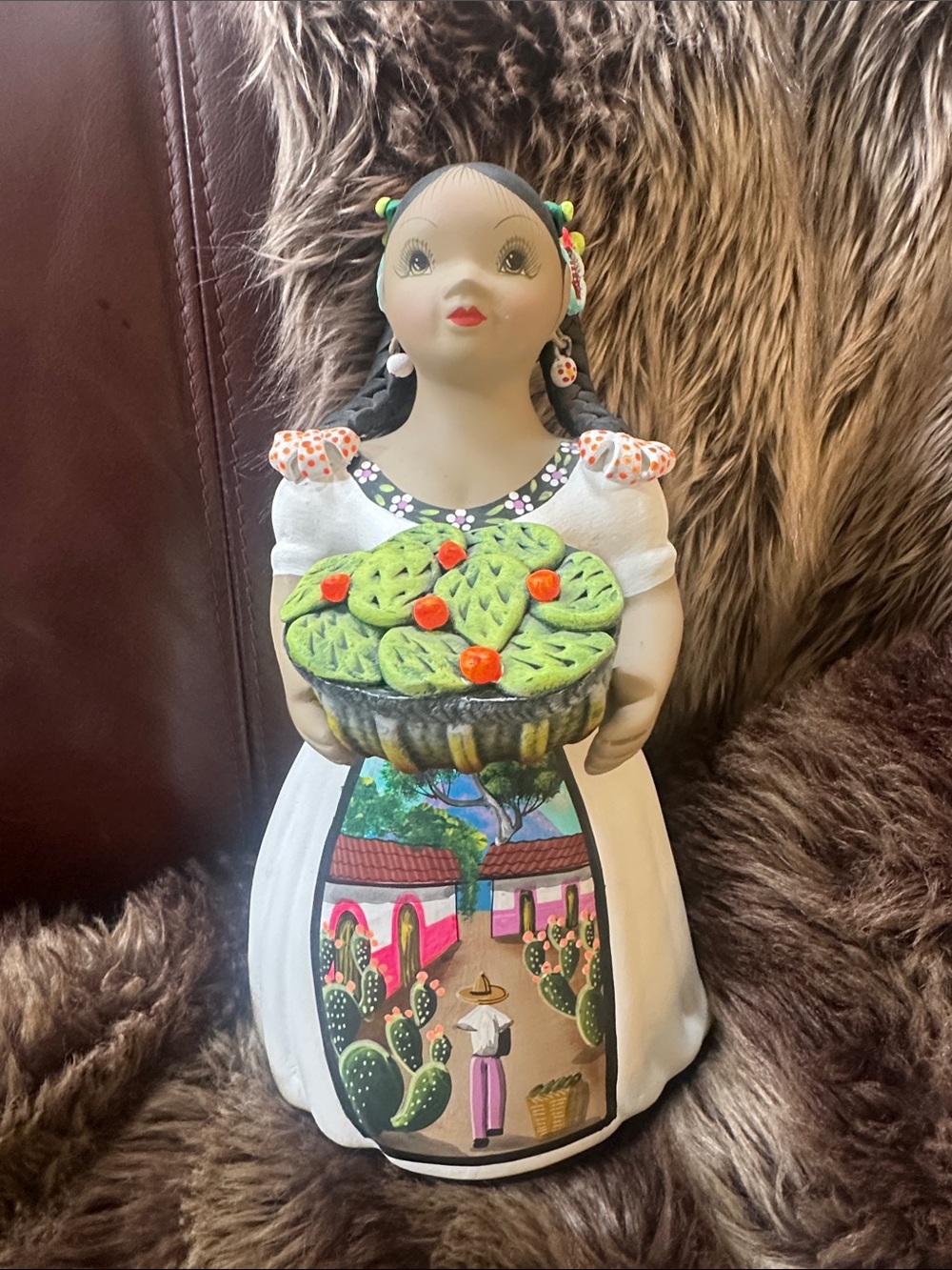 Lupita doll by NA Varro ceramic hand painted retired
